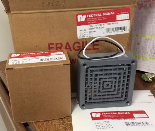 Federal signal 350*120-30 horn alarm 120vac 50/60hz .18a  new for sale