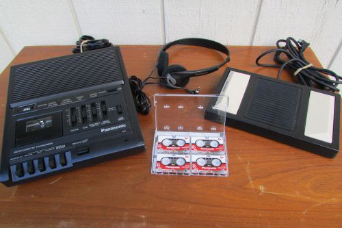 Panasonic RR-930 Microcassette Transcriber With Foot Pedel, Headset&amp;New Ear Pads