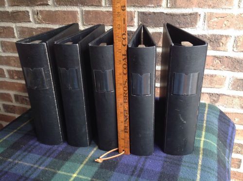 Lot of 5 vintage wilson jones 344 metal hinged 3-ring notebooks r$370 for sale