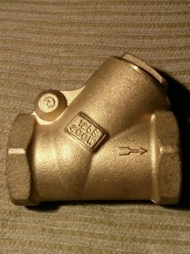 New milwaukee 1 1/2&#034; y 125s 200w bronze swing check valve threaded warranty/60 for sale