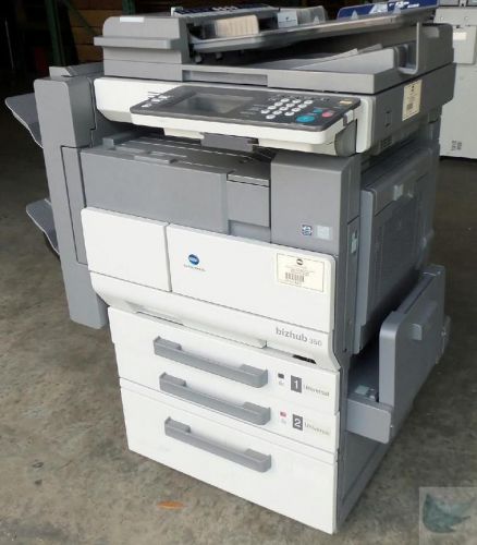 Konica Minolta Biz Hub 350 Network Printer Copier Scanner w FS 508 Base Finisher-
							
							show original title
