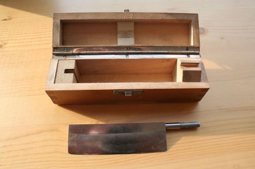 Reichert Jung Microtome Knike Knife Blade Austria ii in Box Wooden