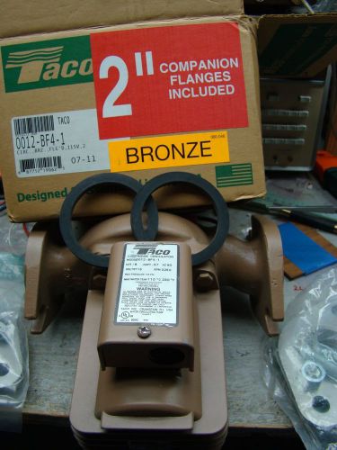 Taco 0012-bf 1/8 hp bronze circulator pump with 2 inch  flange set for sale