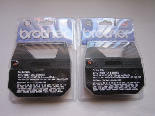Lot 2) Brother Typewriter Ribbon 1230 Blk AXSeries Correctable 1030 Film Ribbons