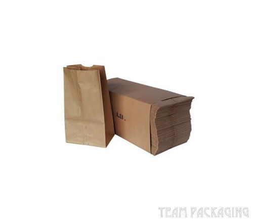 (500 ct) #8 Kraft Paper Bag Natural Brown 6 1/8 x 4 1/6 x 12 7/16 FREE SHIPPING