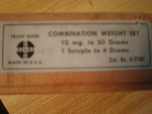 Adams Torsion Balance - 13 Weights,&amp; Asst. of MG Wieghts Plus Tweezers