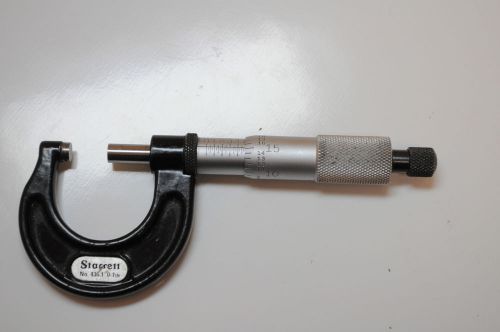 Starrett No. 436 Micrometer 0-1&#034; Mechanical .001