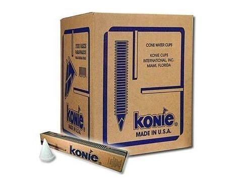 15 Packs of 200 Konie Disposable Paper Cone Cups (3000 cups) (3.2 OZ)
