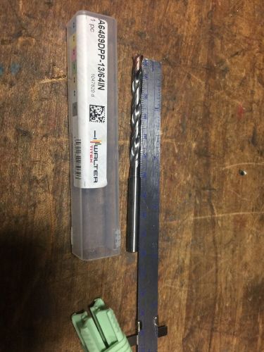 Walter titex a6489dpp-13/64in coolant fed drill, 13/64 solid carbide brand new for sale
