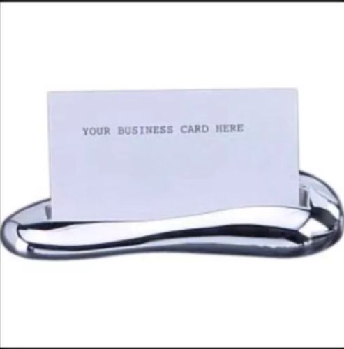 NEW Bey Berk Curved Silver Card Holder