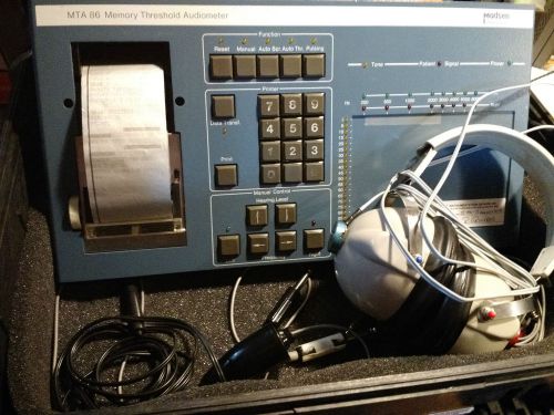 Audiometer Madsen MTA 86, Working, w/ Pelican Case, Paper, Accessories
