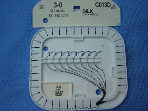 8 Veterinary Suture Needles 3-0 Taper Sharp 45cm 1/2 Circle USA Made Instruments