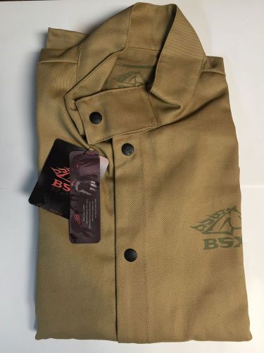 Revco BSX BXTN9C Khaki FR Cotton Welding Jacket Medium