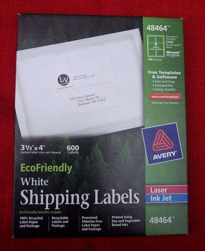 Avery EcoFriendly 48464 - 6 Per Page Laser/Ink Jet Labels