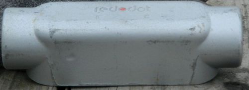 RED DOT Through Feed Conduit Body AC-4-RD 1 1/4 Inch Aluminum