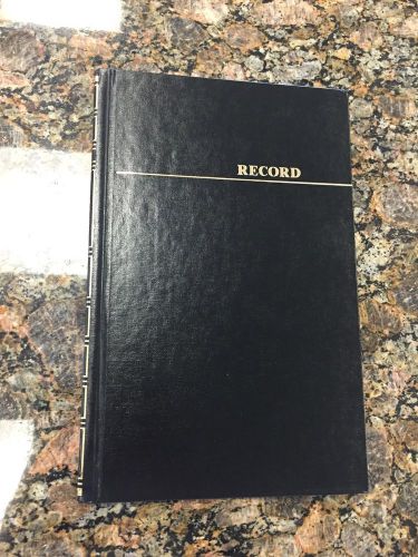 Boorum &amp; Pease Record/Account Book! Black! Very Professional!