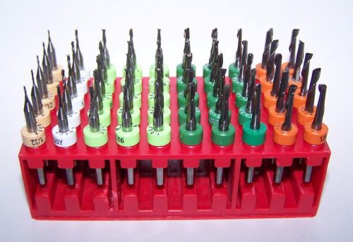 50 Piece Micro Machining Carbide Endmill Kit