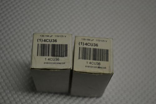 ONE NEW NGM Start Capacitor, 4CU36 130-156 MFD, 110-125 VAC