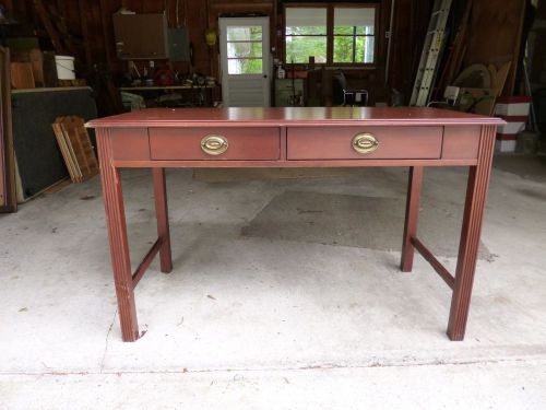 Desk, Wood with pull out tray and drawer