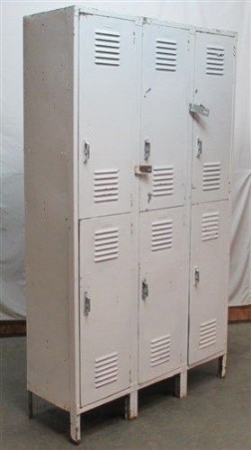 6 Door Lyon Old Metal Gym Locker Room School Business Industrial Age Cabinet e