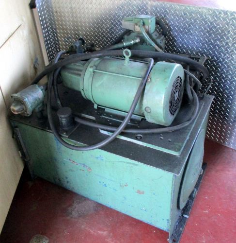 Vickers ?? hydraulic pump w/ ge shk3a012c25-20 1750 rpm 215tc fr 10 hp motor for sale