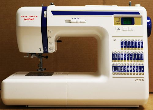 Janome jw7630 30-stitch sewing machine w/ hard case &amp; dvd for sale