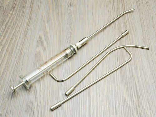 5cc Stainless Steel and glass Syringes with Applicators Ideal for Flux acid oil