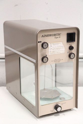 WM Ainsworth &amp; Sons Type 10 Laboratory Balance Weigh Scale Van Waters