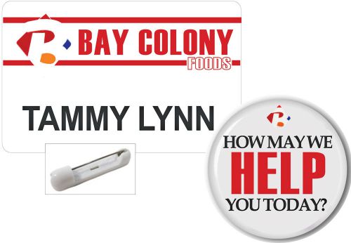 Name badge button set halloween tammy lynn bay colony  pin ships free for sale