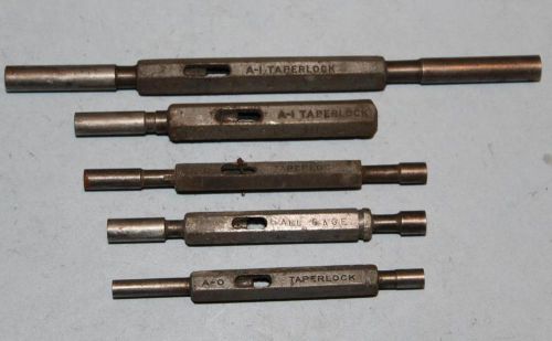 Vintage taperlock lot~a-1~hall gage~a-0~machinist tool~no threads~go no go~plug for sale