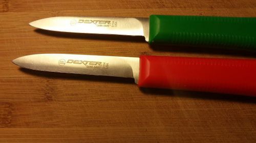 2 each/3.5-inch paring knives.sanisafe/dexter russell.model #s 104. nsf approved for sale