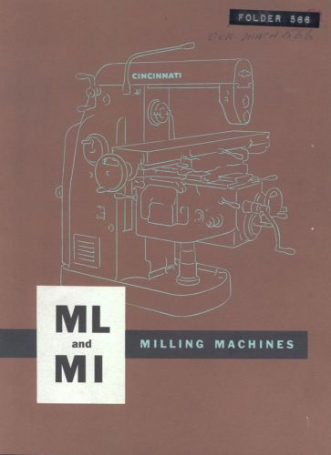 Cincinnati ML and MI Milling Machine Brochure
