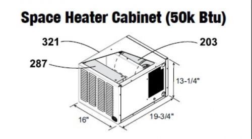 Central boiler (complete) space heater cabnet (50k btu) for sale