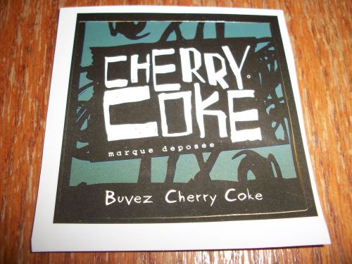 Cherry Coke sticker 2&#034;X2&#034;