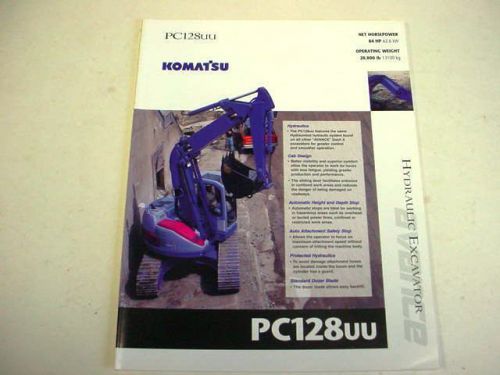 Komatsu PC128UU Hydraulic Excavator Color Brochure