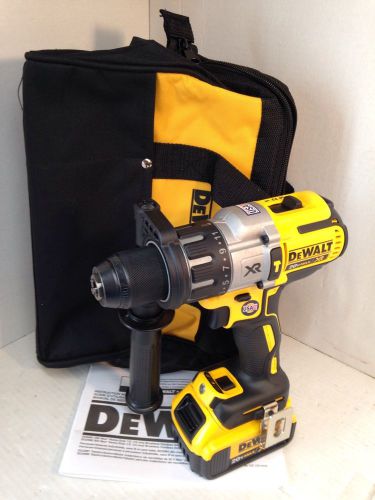 2016 dewalt 20v max hammer drill w/li-ion 4.0ah battery&amp;carry bag dcd996 dcb204 for sale