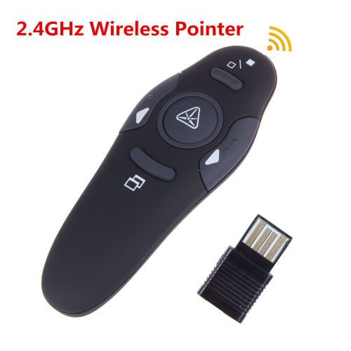 2.4GHZ Wireless USB PowerPoint PPT Presenter Remote Control Laser RF Pointer Pen