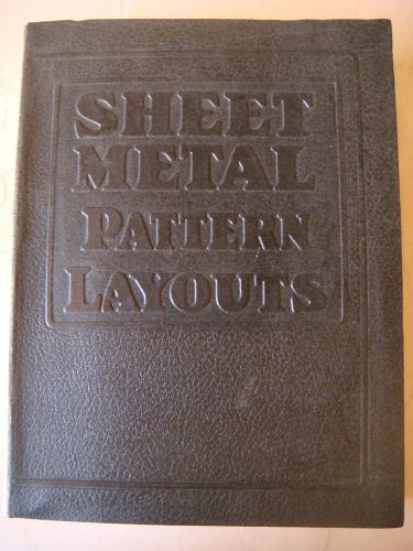 ANTIQUE 1948 SHEET METAL PATTERN LAYOUTS AUDELS HANDBOOKS FOR MACHINIST