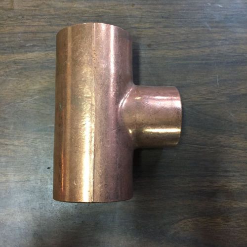 2-1/2&#034; x 2-1/2&#034; x 2&#034; copper tee for sale