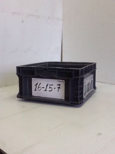 Handheld straight wall tote box bin automotive shipping box container 16x15x7 for sale