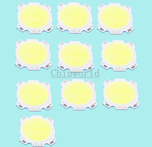 10x 3w pure white cob high power led light led roundness emitting diode led us for sale