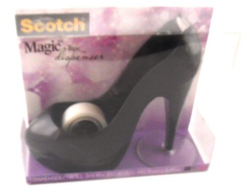 3M Scotch Magic Tape Dispenser Black High Heel Shoe Diva Desk Office Decor