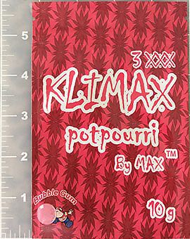 3XXX Klimax Potpourri By Max Bubble Gum 10 g *50* Empty Bags