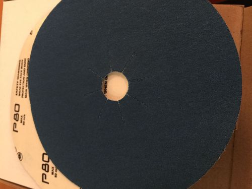 Floor Sanding Edger Disc Discs 80 Grit Box of fifty discs Zirconia 7&#034; x 7/8&#034;
