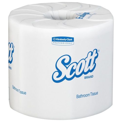 Scott 100% Recycled Fiber Bulk Toilet Paper (13217) 2-PLY Standard Rolls Whit...