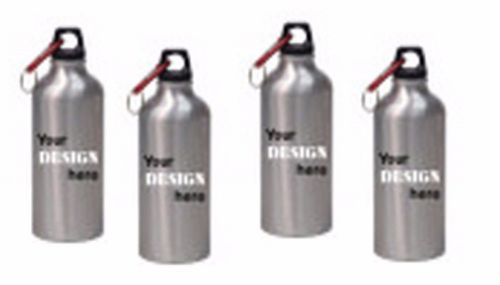 4 blank silver aluminum sports water bottle 600 ml/20 oz for sublimation for sale