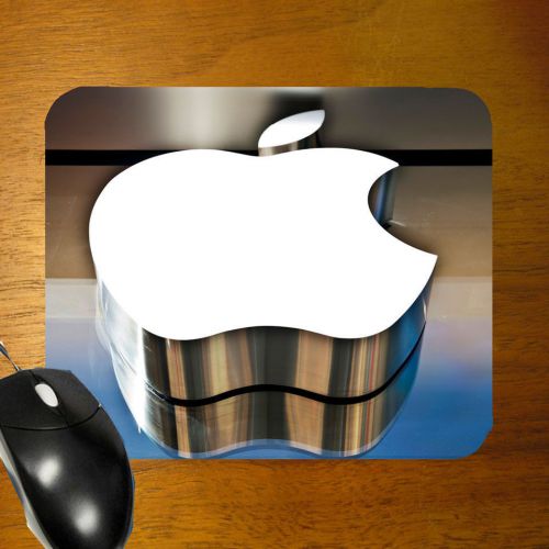 New Apple Stainless Steel PC Cover Mousepad for gift