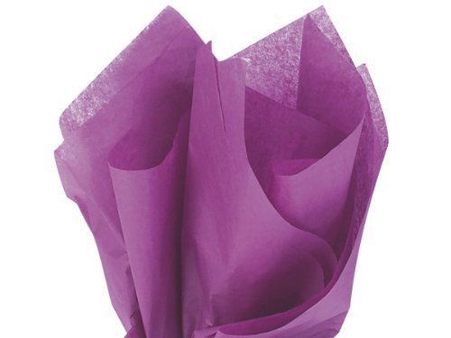 Brand New Plum Purple Bulk Tissue Paper 20&#034; x 26&#034; - 48 LargeSheets