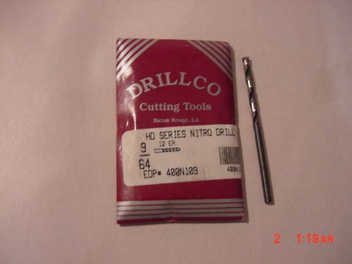 &gt;New&lt; Drillco Drill Bits 9/64 HD Series Nitro Drill EDP# 400N109  USA