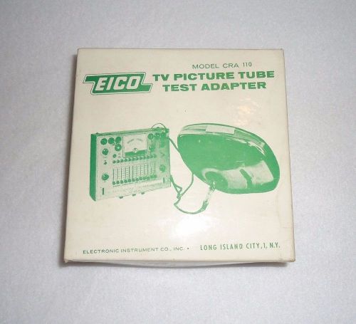 Eico TV Picture Tube Test Adapter - Model CRA 110 - Original Box + Instructions
